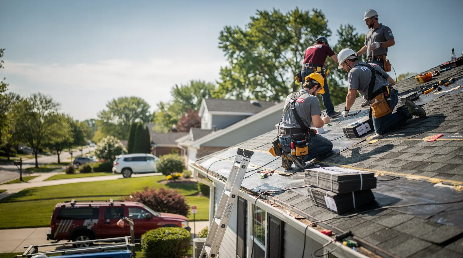 Roof Repair in Sandwich, IL around you
